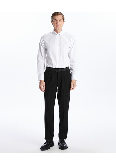 Lcw Busıness Beyaz Slim Fit Uzun Kollu Poplin Erkek Gömlek