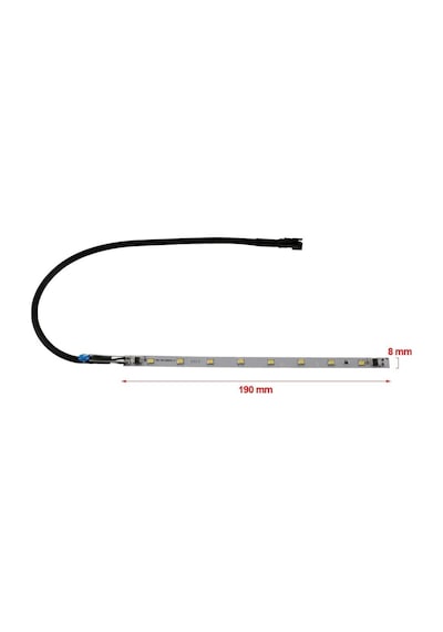 Davlumbaz Ve Aspiratör İçin 4w, 190 X 8 Mm Şerit Led Lamba, Kumtel İle Uyumlu Standart