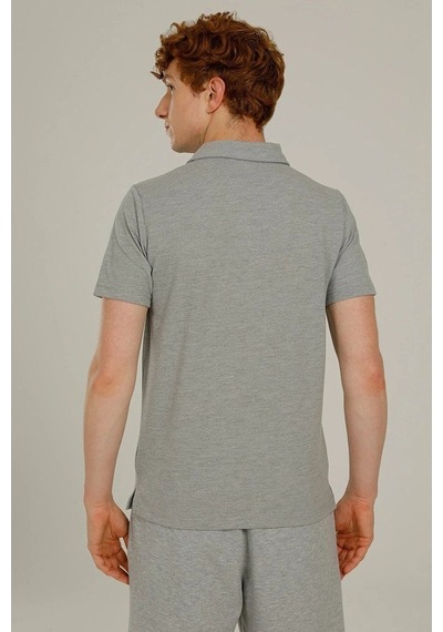 Lumberjack Erkek Basic Polo Yaka T-Shirt Ct953 Gri/Grey 13S43Ct95 M