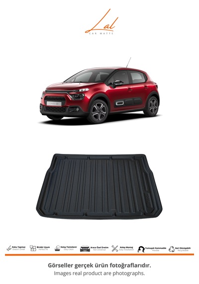 Citroen C3 Hatchback 3d Havuzlu Paspas Bagaj Havuzu Seti 2017+