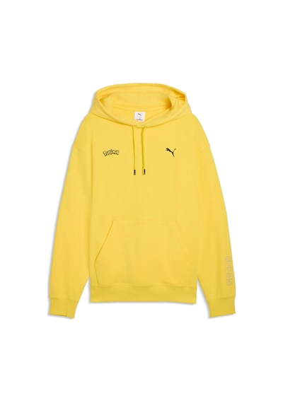 Puma X Pokémon Graphıc Erkek Geniş Kesim Kapüşonlu Sweatshırt 634915 80 Sarı