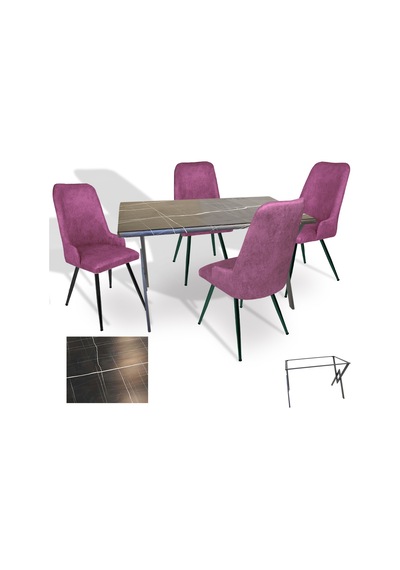 Anemon - Çırağan Masa Takımı Werzalit, Allzalit, Vermodin Tabla 80x120 - 80x120 - Palazzo - Mor Çok Renkli Anemon - Çırağan Masa Takımı Werzalit, Allzalit, Vermodin Tabla 80x120 - 80x120 - Palazzo - Mor Çok Renkli