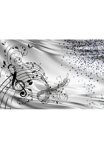 Müzik Temalı Notalı Özel Tasarım Duvar Kağıdı (397457162)