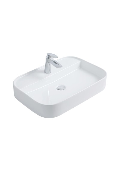 Paluci Anka Plus White Dikdörtgen Lavabo Sırlı