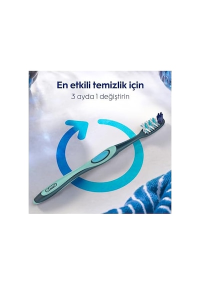 Pro-expert Advanced Derinlemesine Temizlik Diş Fırçası, Orta Sertlik, 2 Adet Açık Ahşap
