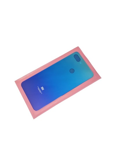 Tkgz Xiaomi Mi 8 Lite Arka Kapak Cam Mavi
