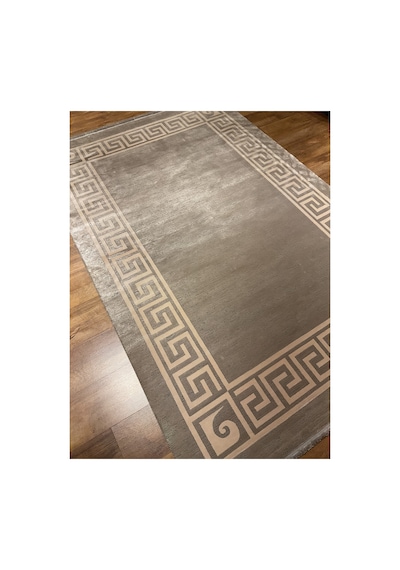 Monet Mt26a Koyu Gri Krem Halı