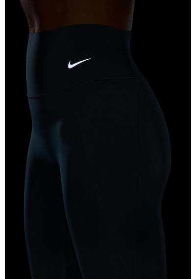 Nike Dri Fit Universa Hr 7/8 Tight Yüksel Bel Sıkılaştırıcı Kadın Antreman Taytı Petrol Yeşili Yeşil