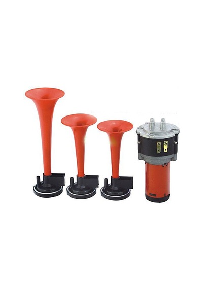 Havalı Korna 3 Borulu Motorlu 12 Volt