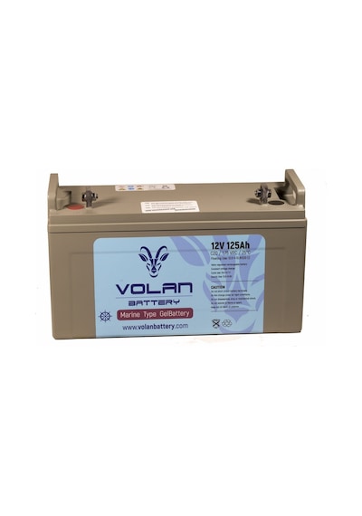 12 Volt 125 Amper Marin Jel Akü 3 Yıl Garantili - Volan Akü / 325018869