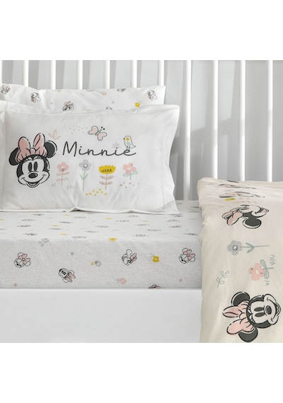 Taç Lisanslı Disney Minnie Mouse Dream Baby Pamuk Bebek Nevresim Takımı 000000001000050723