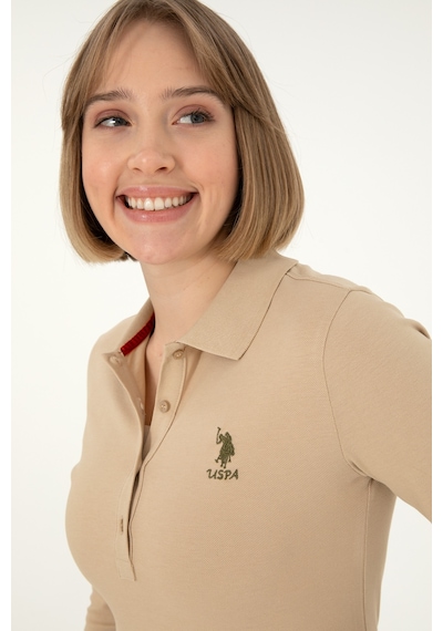 U.S. Polo Assn. Kadın Kum Basic Sweatshirt 50297906-VR085