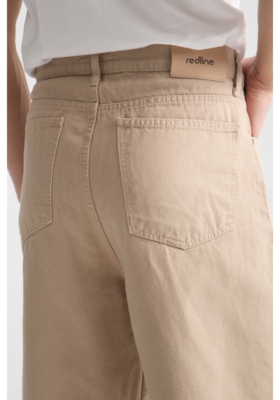 Redline Canvas Pamuk Baggy Pantolon Bej