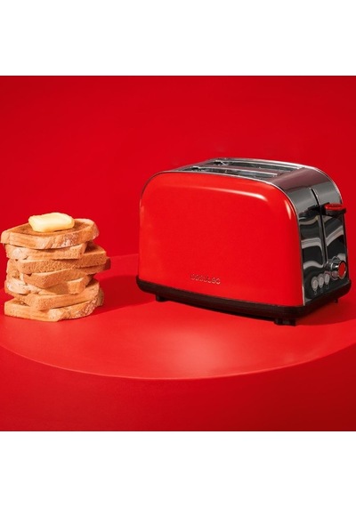 Cecotec Toastin Time 850 Red Lite 850 W Ekmek Kızartma Makinesi