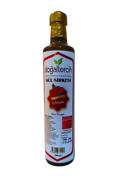 Doğaltercih İçilebilir Doğal Fermantasyon Gül Sirkesi 500 Ml