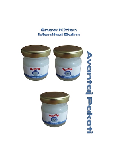 Snow Kitten Menthol Balm 50 Gr 3 Adet
