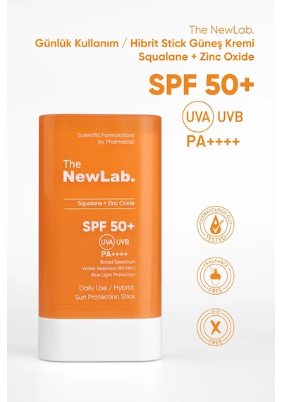 The NewLab Yüksek Korumalı Stick Güneş Kremi Spf 50 19g Suya Dayanıklı