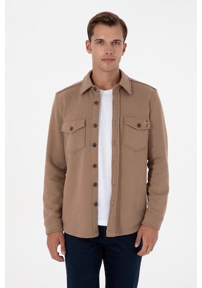 U.s. Polo Assn. Erkek Camel Gömlek Örme 50316673-vr015 Camel
