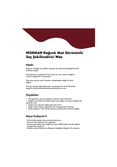 Mess Up Mat Şekillendirici Wax M3 100ml Mat Görünüm Orta Tutuş Oynanabilir Yapı