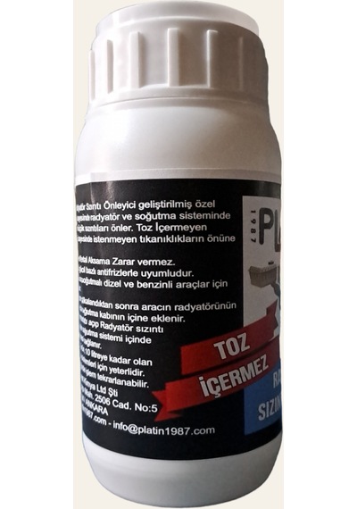 Platin Radyatör Sızıntı Önleyici Kaçak Önleyici Tıkayıcı 300 Gr