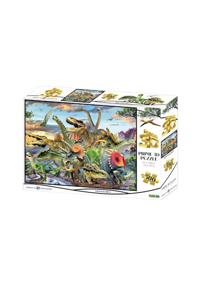 Prime 3d - Dinozorlar 500 Parça Yetişkin Puzzle 10353