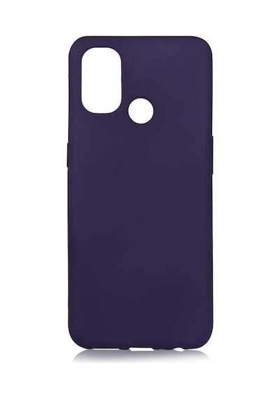 Noktaks - One Plus Nord N100 Uyumlu - Kılıf Mat Soft Esnek Premier Silikon Kapak - T16519 - Lacivert Lacivert