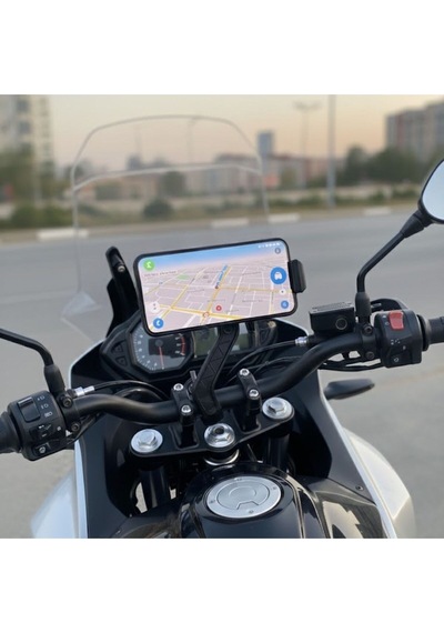Motosiklet Gidon 360 Döner, Kaymaz Sabitleme Sistemli, Sarsıntı Önleyici Telefon Tutucu Aparat Diğer