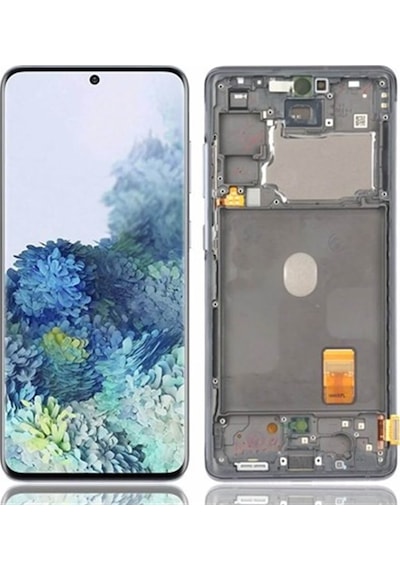 Samsung Uyumlu Galaxy S20 Fe Fan Edition G780 Lcd Ekran Dokunmatik Turuncu Servis Gh82-24219f