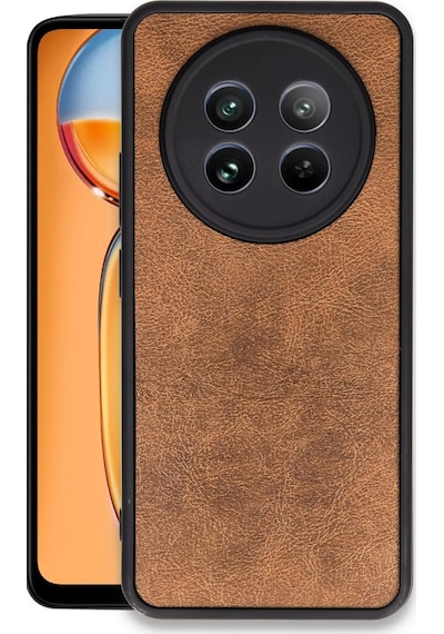 Realme 12 5g Kılıf Şık Görünümlü Deri Kapak Ryc/aras Deri Taba