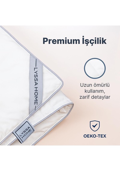 Tr Gold 90 Premium%90 Kaz Tüyü Yorgan, 195x215cm Çift Kişilik Ultra Konforlu, Sıcak Ve Hafif, Down Proof Kumaş Genel