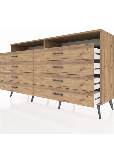Hyperion Konsol 2 Raflı 8 Çekmeceli 176x44x99 Çam-antrasit/çam Çam-antrasit/çam Hyperion Konsol 2 Raflı 8 Çekmeceli 176x44x99 Çam-antrasit/çam Çam-antrasit/çam