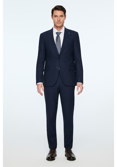 Morven Erkek Lacivert Yünlü Trend Ekose Slim Fit Mono Yaka Takım Elbise 26mc001051200 Lacivert Morven Erkek Lacivert Yünlü Trend Ekose Slim Fit Mono Yaka Takım Elbise 26mc001051200 Lacivert