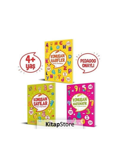 Konuşan Etkinlikler Serisi 4+ Yaş - 3 Kitap Takım- Dokuz Yayınları