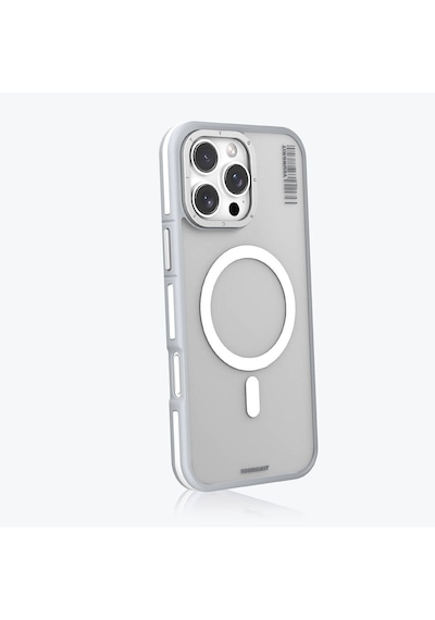 Apple iPhone 16 Pro Max Uyumlu Kılıf Magsafe Şarj Özellikli Youngkit Rock Sand Serisi Kapak Gri