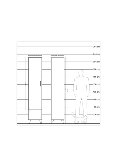 Hyperion Dolap 3 Raflı Tek Kapaklı Tek Askılı 44x44x221 Aytaşı-çam Aytası Hyperion Dolap 3 Raflı Tek Kapaklı Tek Askılı 44x44x221 Aytaşı-çam Aytası