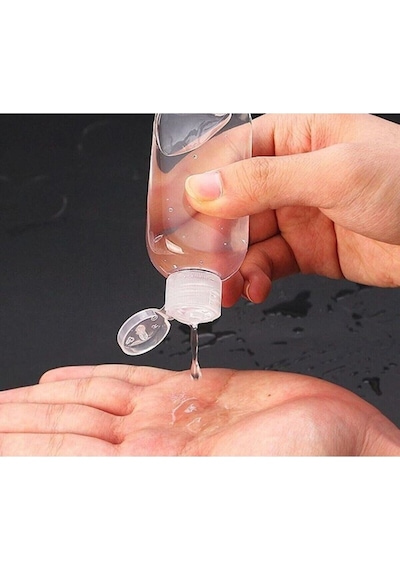 Paradis 50 Adet 50 Ml Boş Şişe Şeffaf Kapak Kolonya Sıvı Dezenfek
