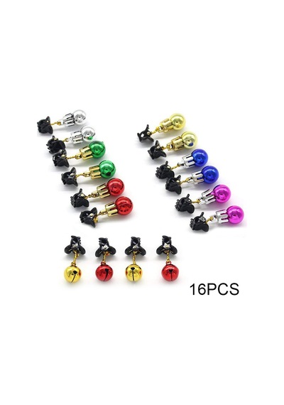 12/16pcs Noel Sakal Dekorasyon Karıştma Topu Noel Baba Sakal Süs Klip Parti Giymek 16pcs