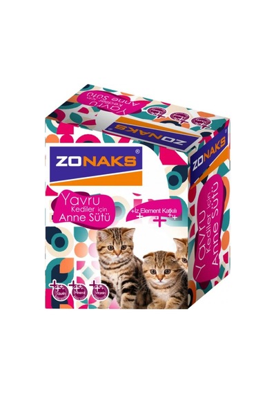 Zonaks Premium İz Element Katkılı Kedi Süt Tozu 10 x 15 G