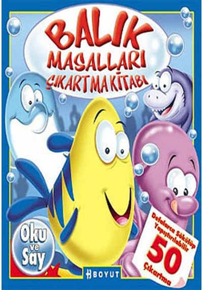 Balık Masalları Çıkartma Kitabı- Boyut Yayın Grubu