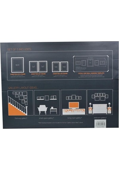 Dekoratif 5 Li Set Mdf Ahşap Çerçeve