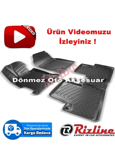Honda Civic 3D Paspas Havuzlu Siyah Sedan 2012-2016 Arası Rizline N11.33916