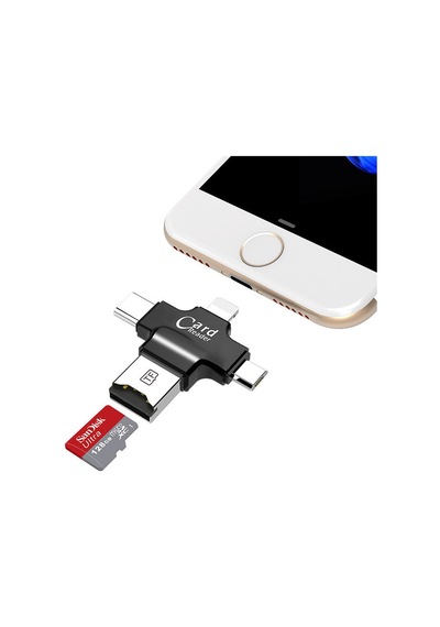 Apera GN-24 OTG 4 in 1 Micro USB Flash Disk Type C Mikro SD Kart