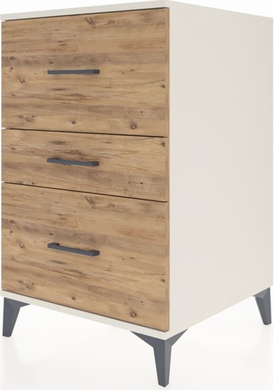 Kronos Komodin 3 Çekmeceli 60x59x96 Aytaşı-çam Aytaşı