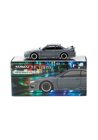 Tarmac Works 1/64 Vertex Silvia S 14 Grey Çok Renkli