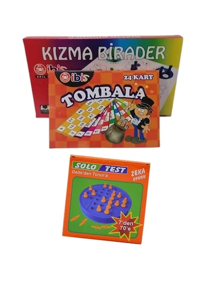 Kızma Birader Tombala-solo Test Yılbaşı Oyun Seti