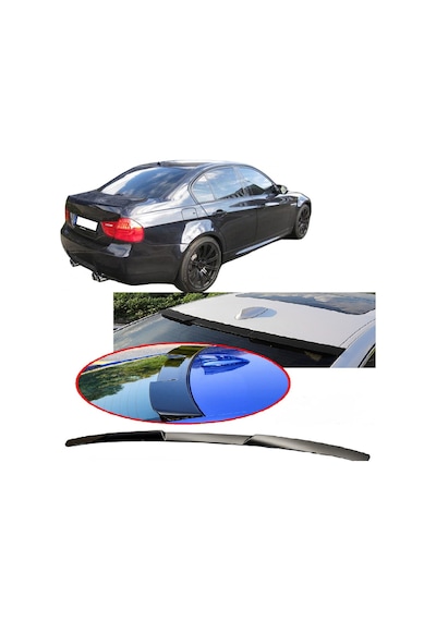 Bmw E90 2005-2012 Plastik Boyasız M4 Cam Üstü Spoiler