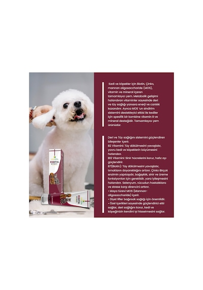 Kedi Ve Köpek İçin Plus B Damla 50ml + Biovital Paste 100 Gr 2'li Set Tüy Bakımı Dökümü Engelleyici