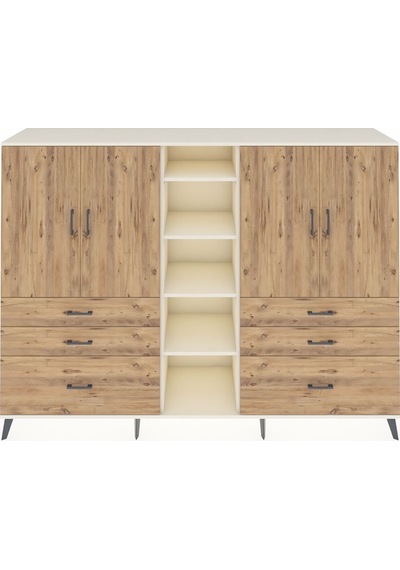 Hyperion Dolap 10 Raflı 6 Çekmeceli 4 Kapaklı 220x44x163 Aytaşı-çam Atlas Çam - Aytası Hyperion Dolap 10 Raflı 6 Çekmeceli 4 Kapaklı 220x44x163 Aytaşı-çam Atlas Çam - Aytası