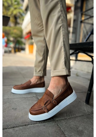 Natural Shoes Mn417 - Cbt Mancini Erkek Ayakkabı Taba Taba
