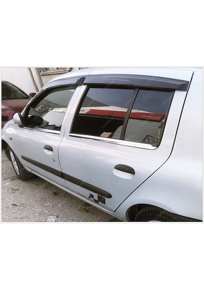 Renault Clio 2 Symbol Krom Cam Çıtası 4 Prç.1998-2005 P. Çelik